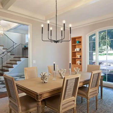 Metal 6-Light Kitchen Chandelier Light